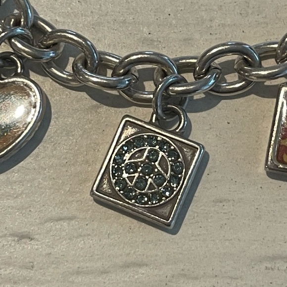 COPY - Brighton Love And Peace Silver Charm Bracelet - Picture 9 of 9